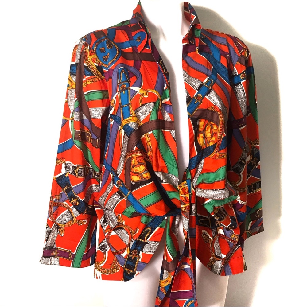 Mishca tie top size L neon multi color